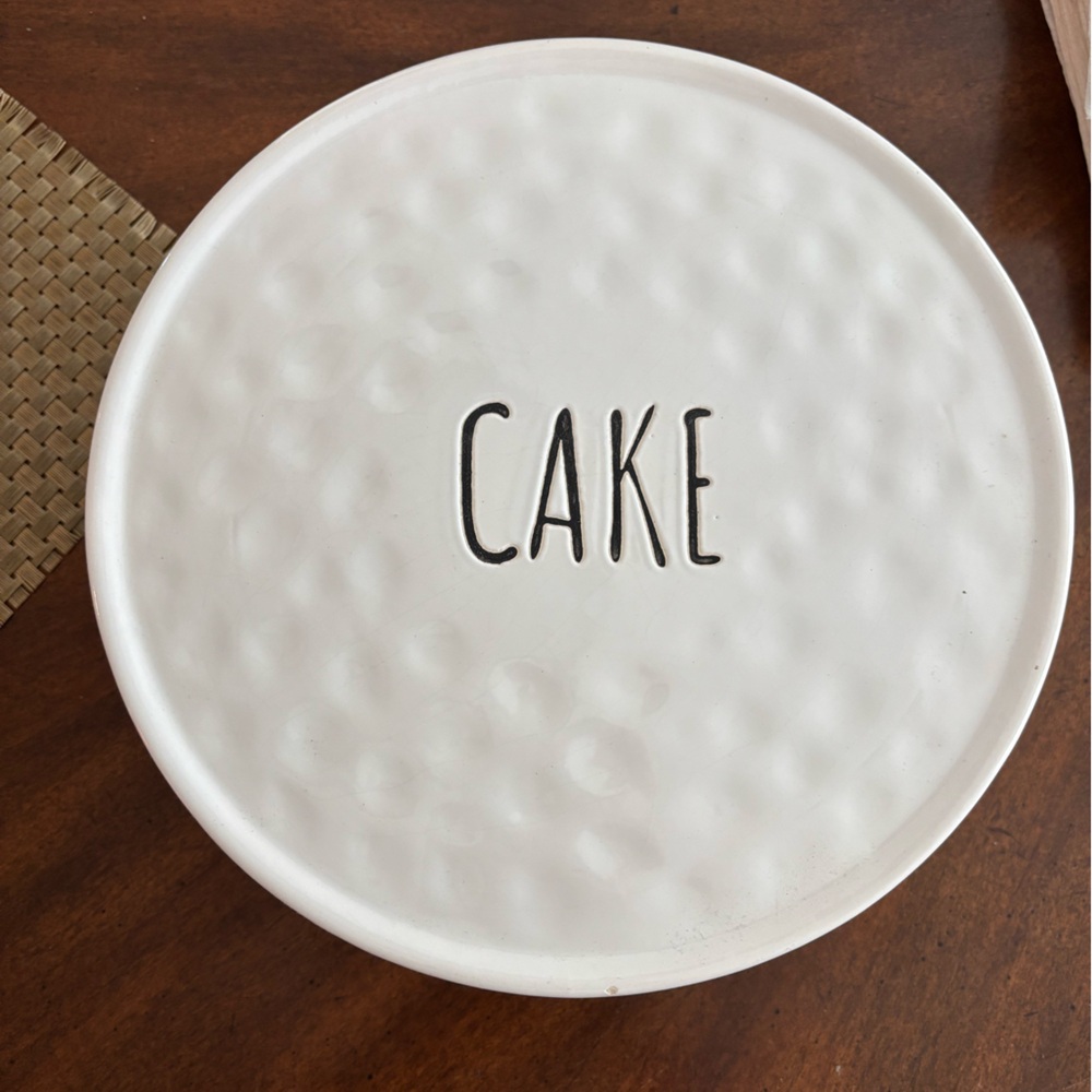 White Cake Stand Rae Dunn inspired